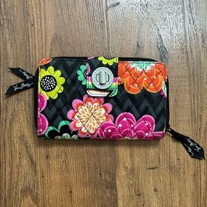 Vera Bradley RFID Turnlock Wallet - Ziggy Zinnia